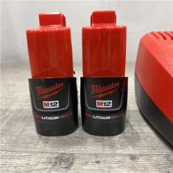 AS-IS Milwaukee FUEL 12V Lithium-Ion Brushless Cordless High Speed 3/8 in. Ratchet Kit