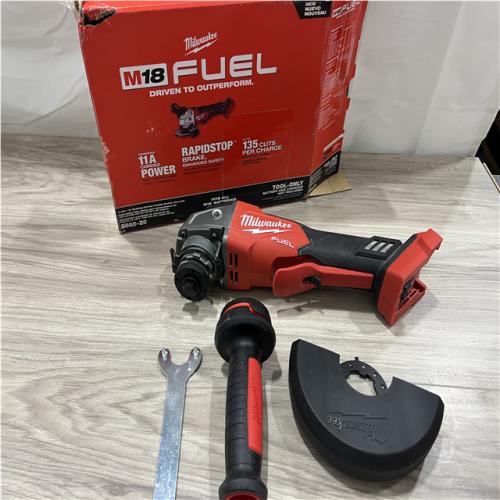AS-IS Milwaukee FUEL 18V Lithium-Ion Brushless Cordless 4-1/2 in./5 in. Grinder w/Paddle Switch (Tool-Only)