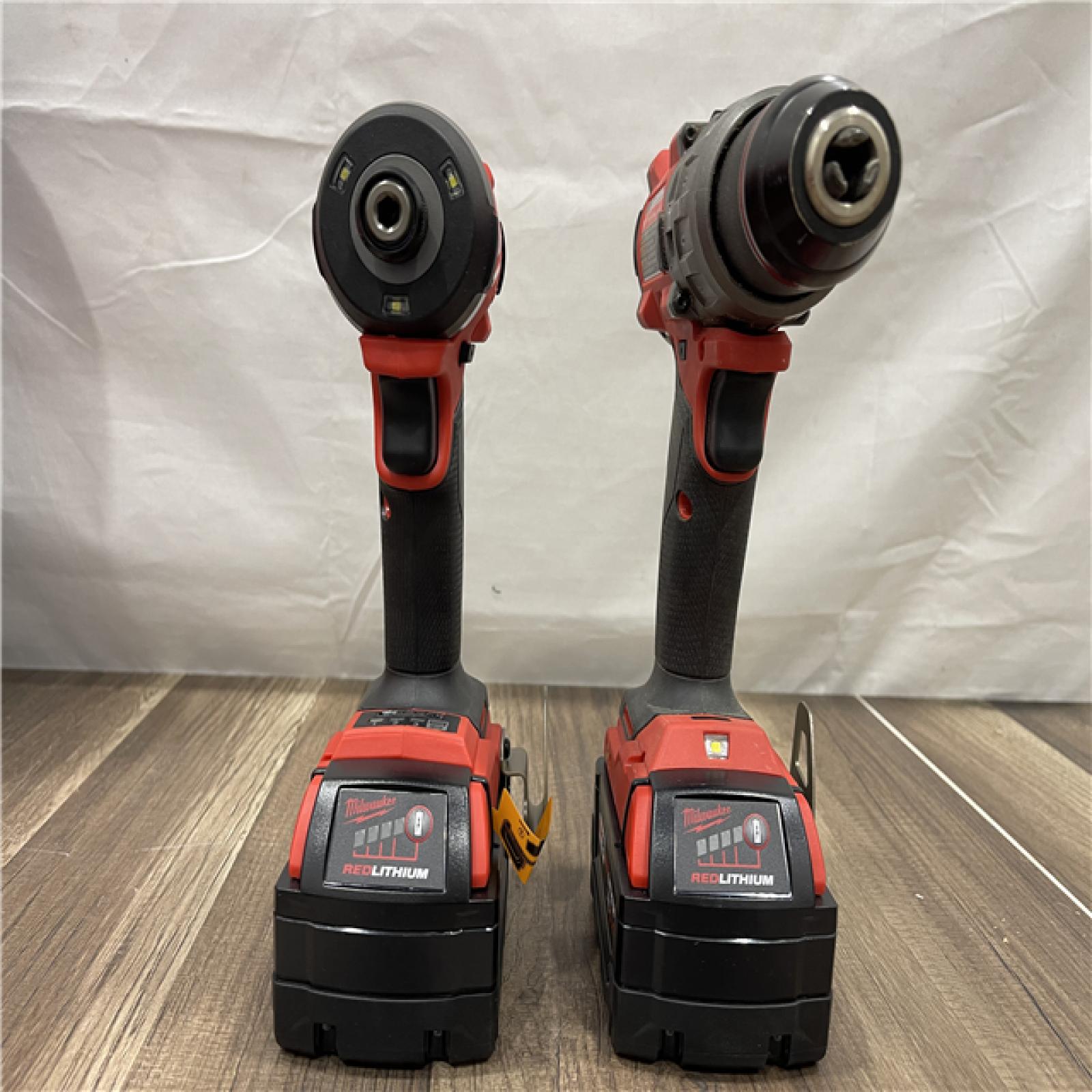 AS-IS Milwaukee M18 FUEL 18V Lithium-Ion Brushless Cordless Hammer Drill and Impact Driver Combo Kit