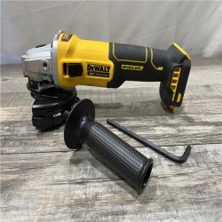 AS-IS DEWALT 20-Volt MAX Cordless Brushless 4-1/2 in. Angle Grinder with Slide Switch (Tool Only)