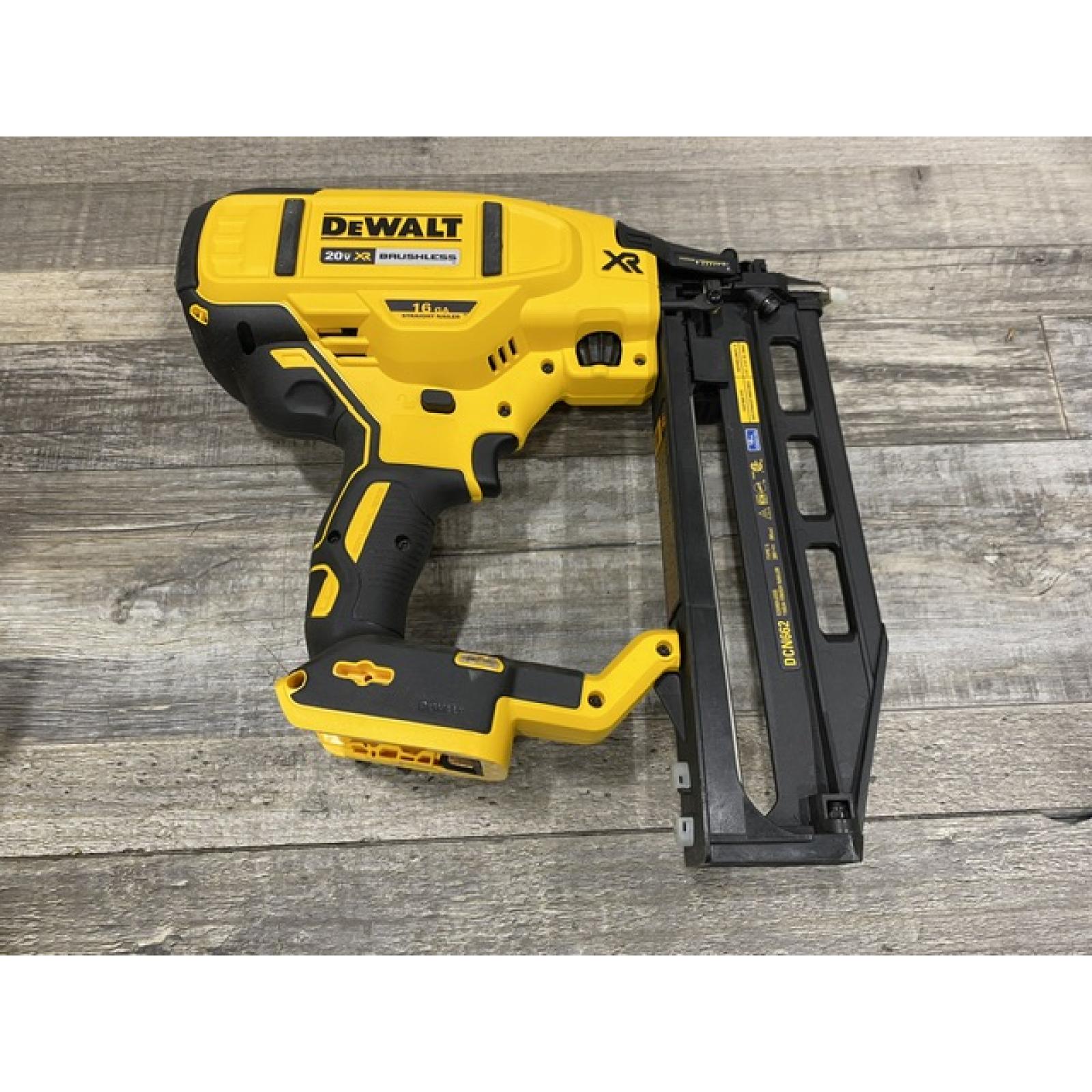 AS-IS DEWALT 20V MAX XR 16-Gauge Lithium-Ion Cordless Finish Nailer (Tool Only)