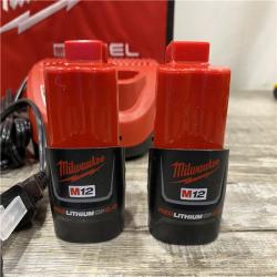 AS-IS Milwaukee FUEL 12V Lithium-Ion Brushless Cordless 4-in-1 Installation 3/8 in. Drill Driver Kit