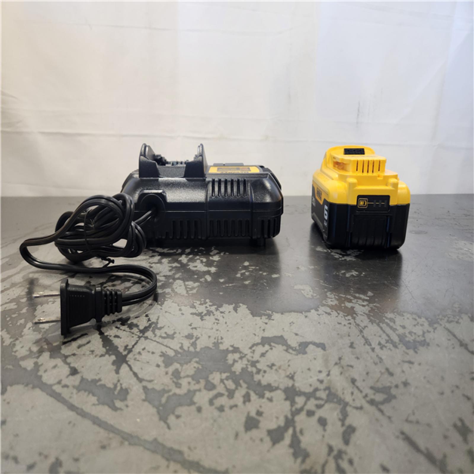 AS-IS- DEWALT 20V MAX Lithium-Ion 6.0 Ah Battery and Charger