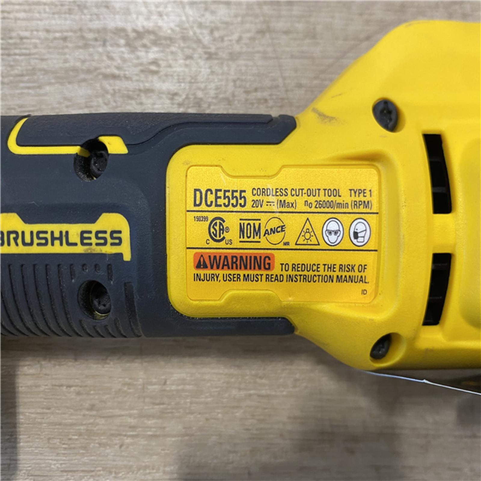 AS-IS DEWALT XR 20V Lithium-Ion Cordless Rotary Drywall Cut-Out Tool (Tool Only)