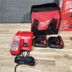 HOUSTON LOCATION - AS-IS (APPEARS LIKE NEW) Milwaukee 18V Lithium-Ion Cordless Drill Driver/Impact Driver Combo Kit