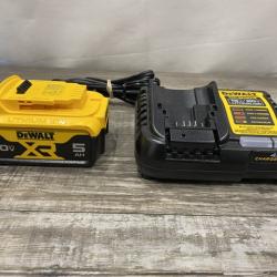 AS-IS DEWALT 20-Volt Maximum XR 5.0 Ah Battery Pack and Charger Kit