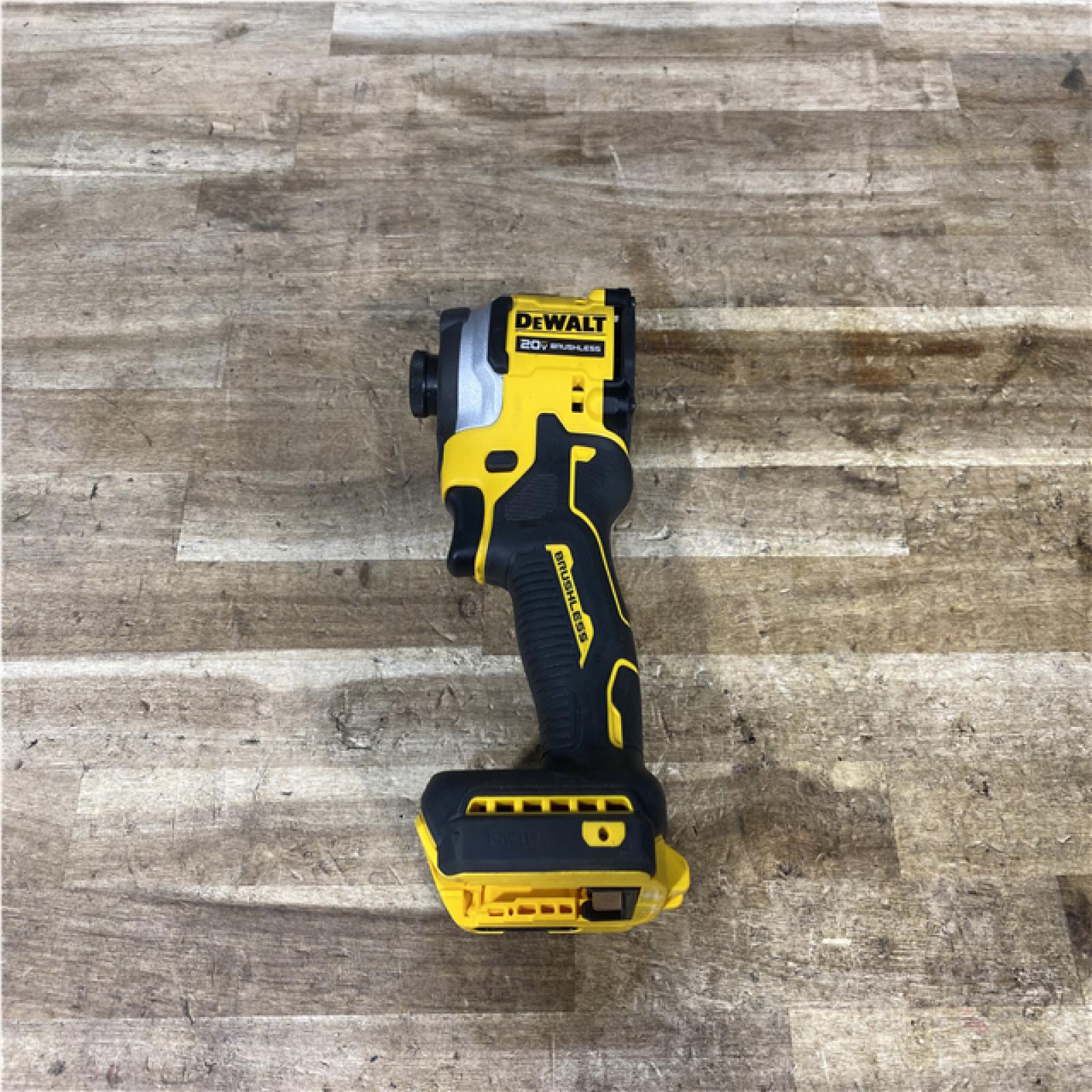 Houston Location AS-IS DEWALT ATOMIC 20V MAX Cordless Brushless Compact 1/4 in. Impact Driver (Tool Only)