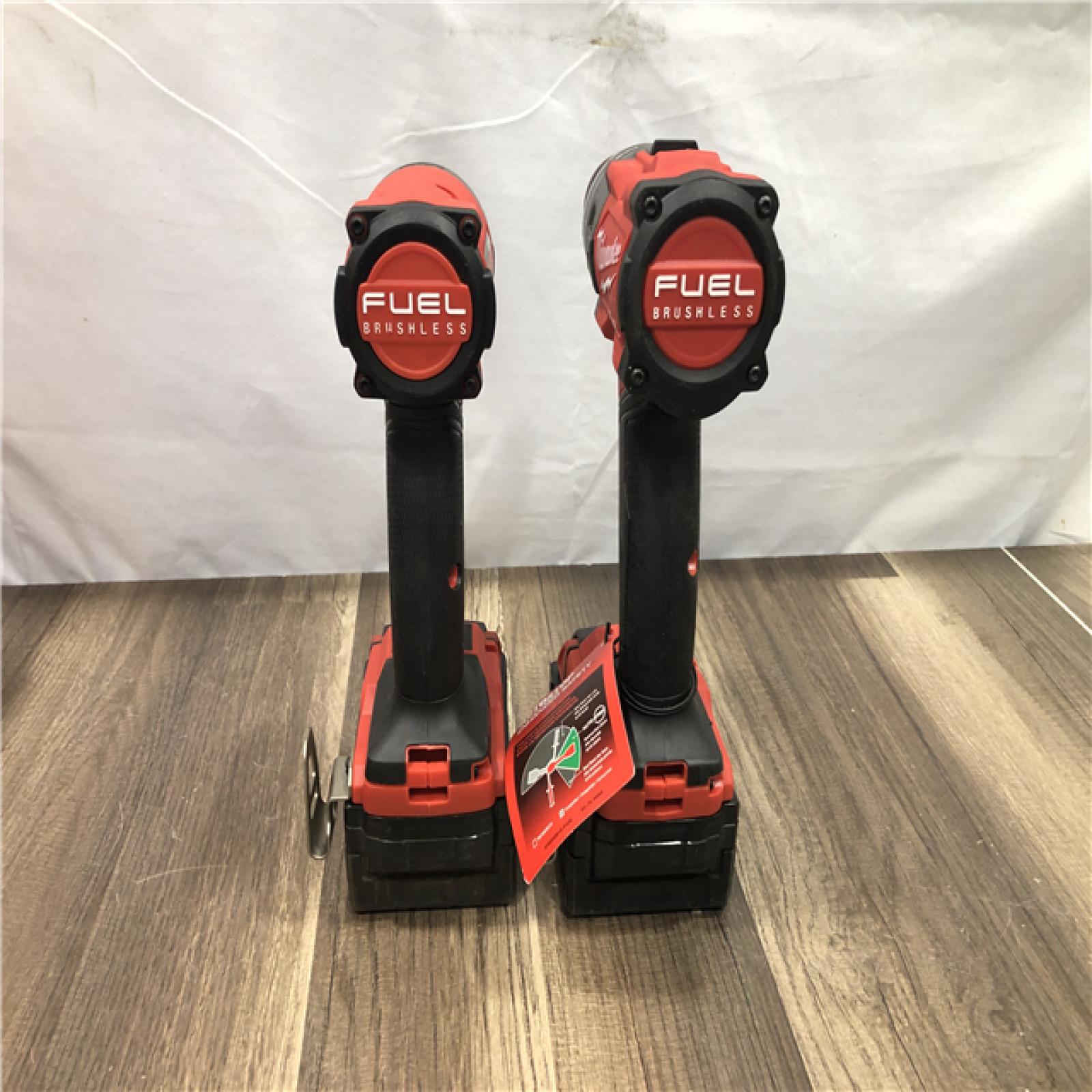 AS-IS Milwaukee FUEL 18V Lithium-Ion Brushless Cordless Hammer Drill and Impact Driver Combo Kit