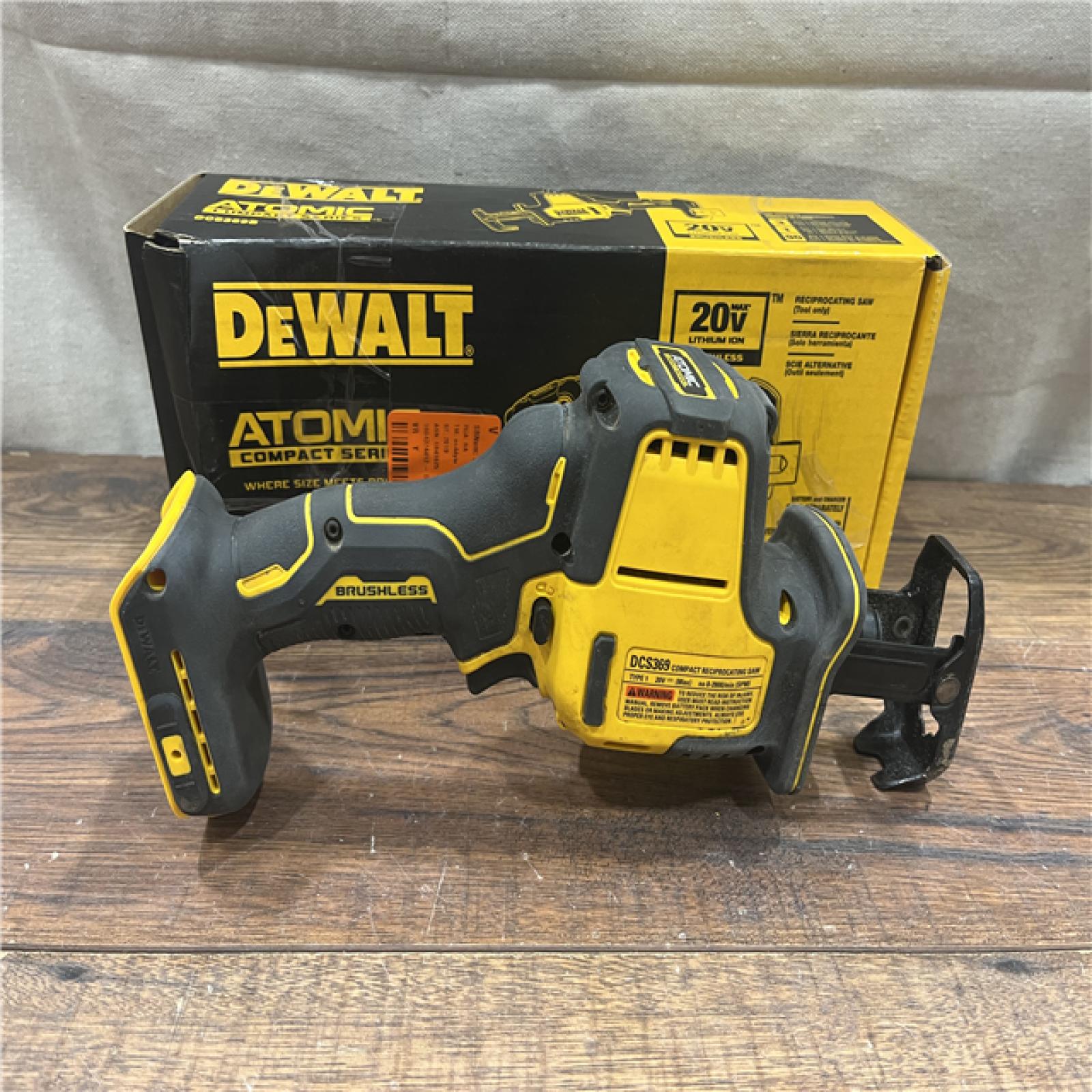 AS-IS Dewalt DCS369B ATOMIC 20V MAX Cordless One-Handed Reciprocating Saw (Tool Only)