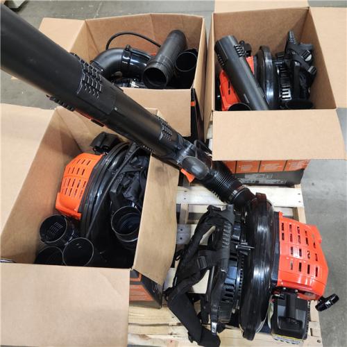 Dallas Location - As-Is ECHO 200 MPH 700 CFM 59.7 cc Gas Engine Backpack Leaf Blower (Lot Of 4)