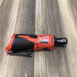 AS-IS Milwaukee M12 12V Lithium-Ion Cordless 3/8 in. Ratchet (Tool-Only)