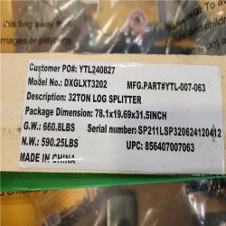 Phoenix NEW DEWALT 32 Ton 277cc 9.5HP Kohler Engine Horizontal/Vertical Full Beam Hydraulic Log Splitter  Auto Return/Integrated Log Cradle