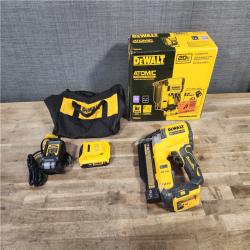 HOUSTON LOCATION - AS-IS DEWALT ATOMIC 20V MAX Lithium Ion Cordless 23 Gauge Pin Nailer Kit with 2.0Ah Battery and Charger