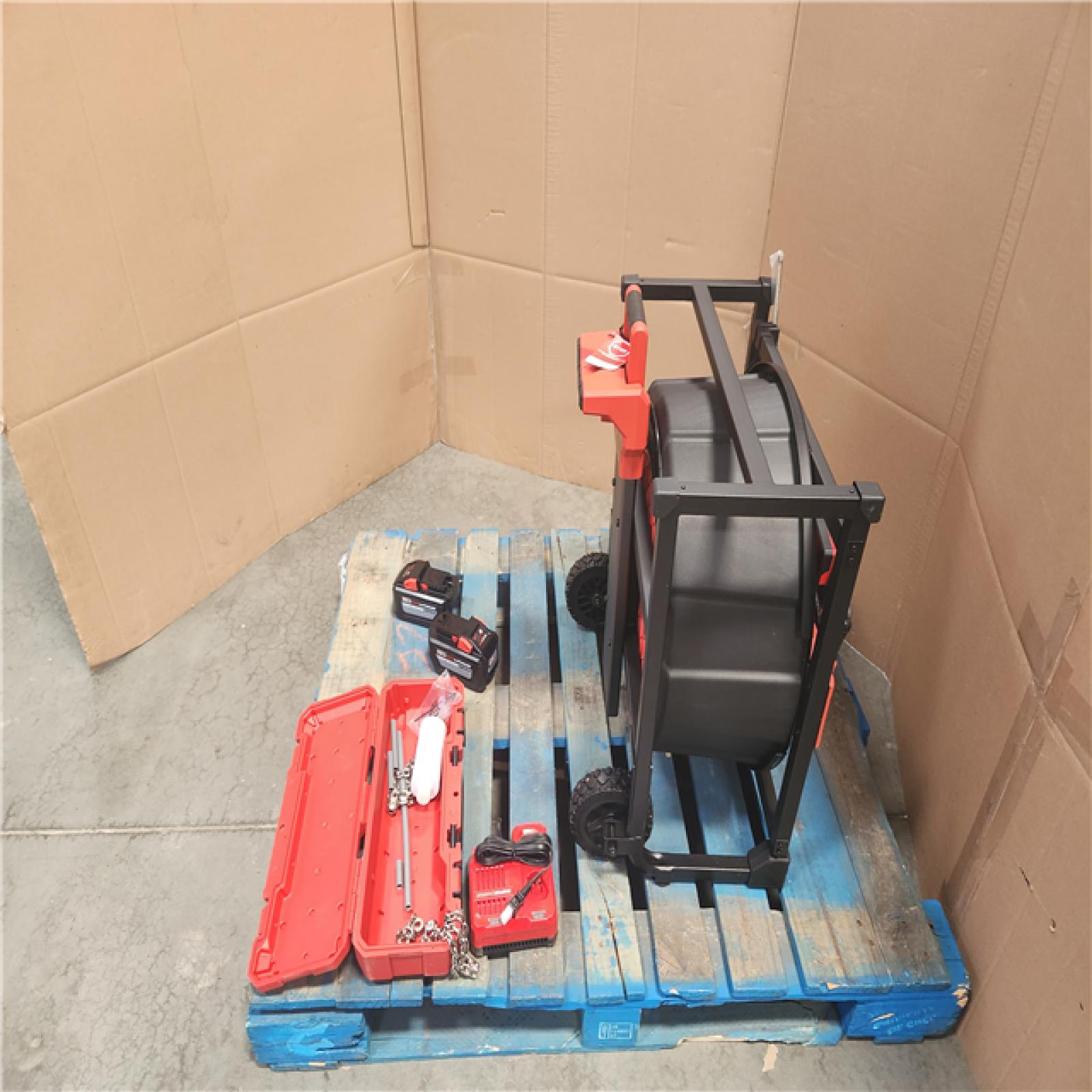 California NEW MILWAUKEE HIGH SPEED CHAIN SNAKE FOR 1-1/2-4 PIPES INCLUDES (2) Batteries & Charger