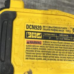AS-IS DEWALT 20-Volt 21° Cordless Framing Nailer (Tool-Only)