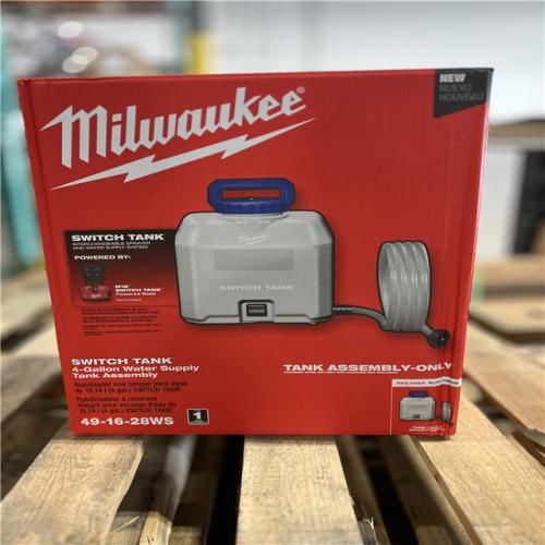 NEW! - Milwaukee 4 Gal. Switch Tank Water Supply Tank Assembly