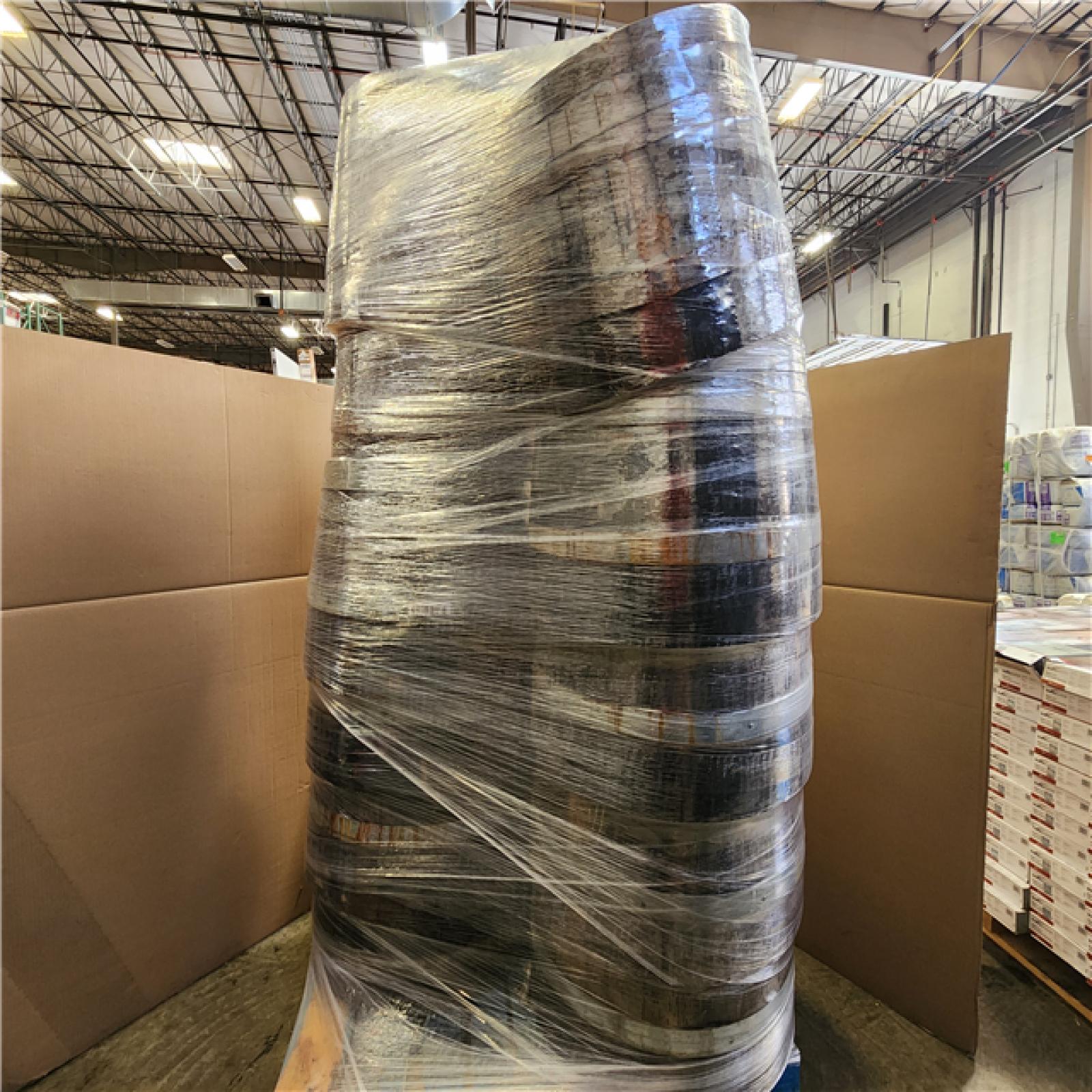 Phoenix 26 in. Dia x 17.5 in. H White Oak Wood Whiskey Barrel Pallet of 11