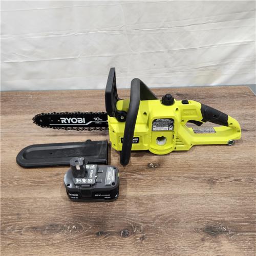 AS-IS RYOBI ONE+ HP 18V Brushless Cordless Battery Powered 10 in. Chainsaw Kit