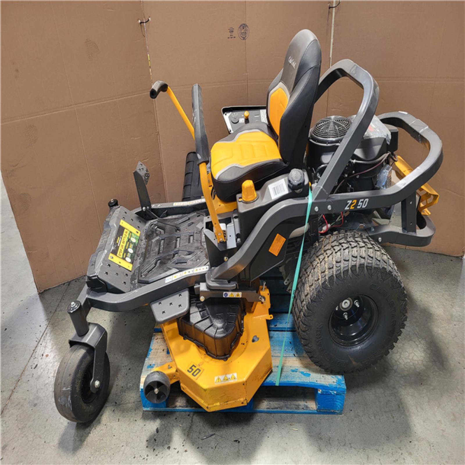 CALIFORNIA AS-IS CUB CADET ULTIMA Z2 50 IN. 23HP ZERO TURN MOWER AND 50/54
