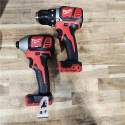 HOUSTON LOCATION - AS-IS Milwaukee 18V Lithium-Ion Cordless Drill Driver/Impact Driver Combo Kit