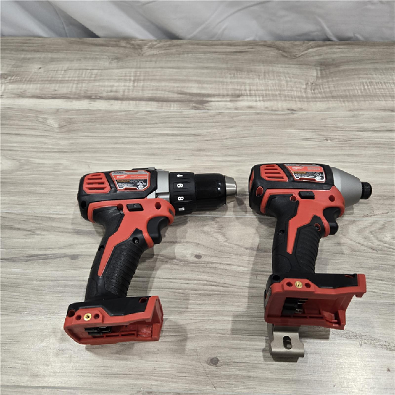 LIKE NEW! -Milwaukee 18V Cordless Brushed 2-Tool Drill/Driver and Impact Driver Kit