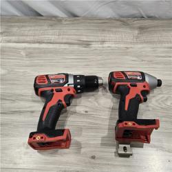 LIKE NEW! -Milwaukee 18V Cordless Brushed 2-Tool Drill/Driver and Impact Driver Kit