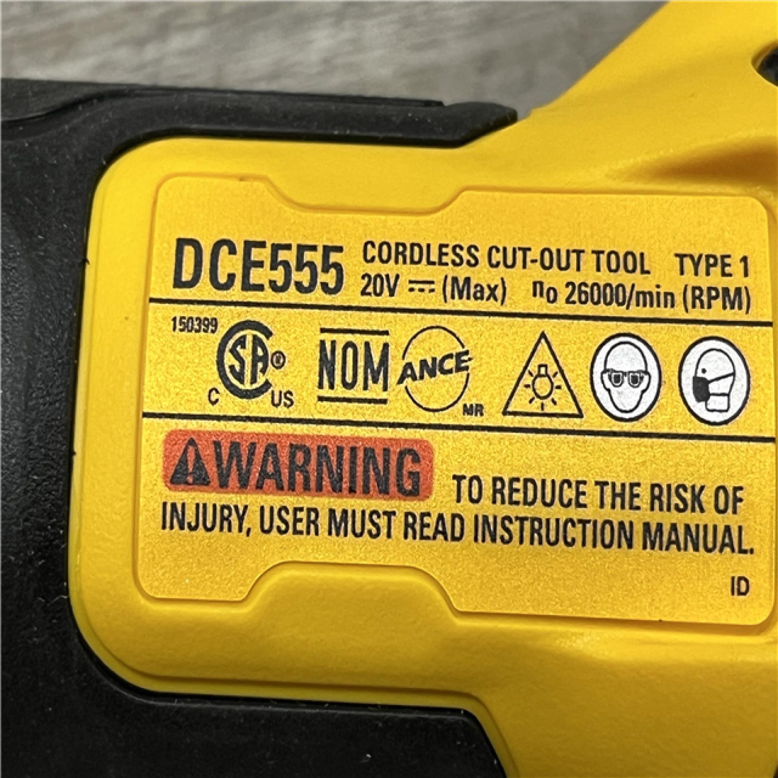 AS-IS DEWALT XR 20V Lithium-Ion Cordless Rotary Drywall Cut-Out Tool (Tool Only)