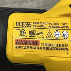 AS-IS DEWALT XR 20V Lithium-Ion Cordless Rotary Drywall Cut-Out Tool (Tool Only)