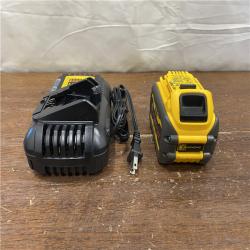 AS-IS DEWALT FLEXVOLT 20V/60V MAX Lithium-Ion 6.0Ah Battery Pack with 6 Amp Output Charger