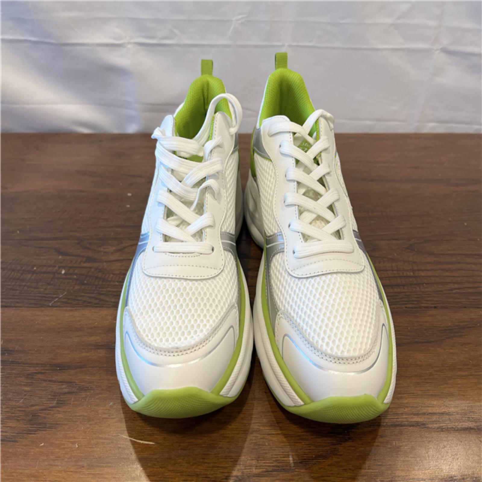 NEW! Stuart Weitzman Trainer Sneakers - White/Green - SZ 11