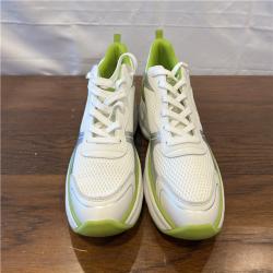 NEW! Stuart Weitzman Trainer Sneakers - White/Green - SZ 11