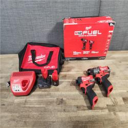 HOUSTON LOCATION - AS-IS Milwaukee 3497-22 12V Brushless Hammer Drill and Impact Driver Combo Kit