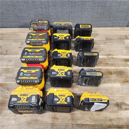 HOUSTON LOCATION - AS-IS DEWALT BATTERY PACK QTY - 15
