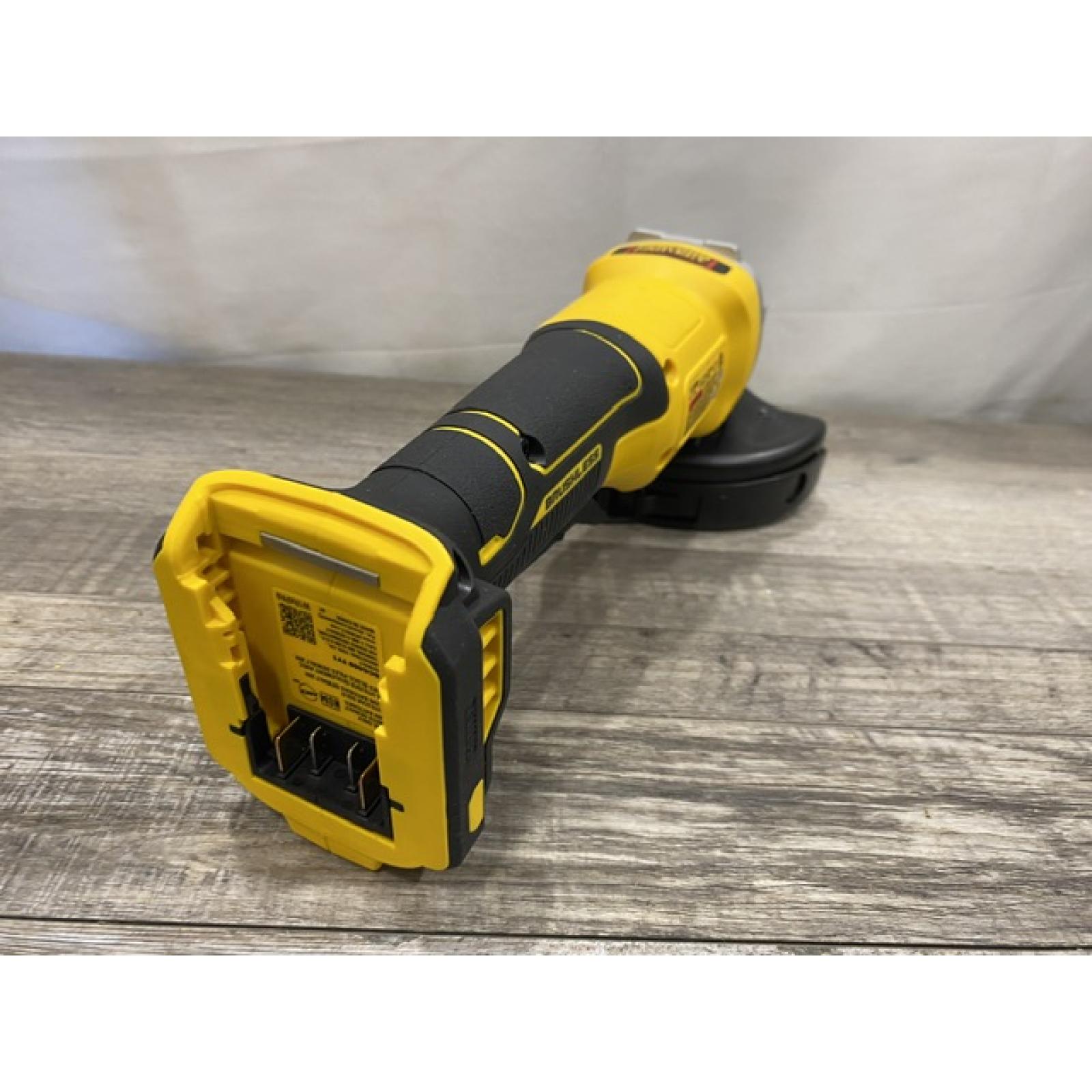 AS-IS DEWALT 20V MAX Cordless Brushless 4-1/2 in. Angle Grinder with Paddle Switch (Tool Only)