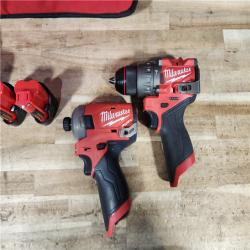 HOUSTON LOCATION - AS - IS Milwaukee 2 Tool Combo Kit W/ (2) Battery & Charger