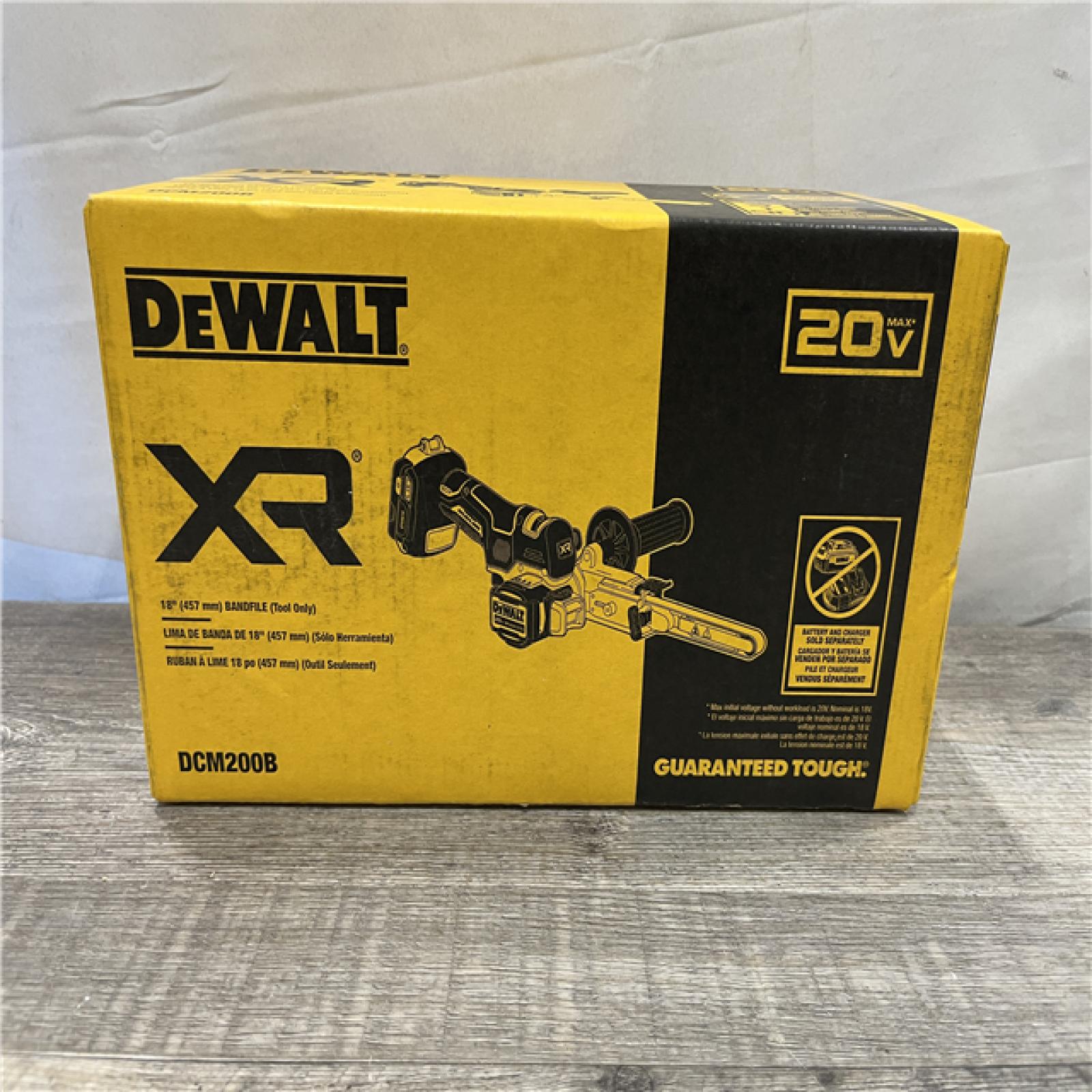 NEW - DEWALT 20-Volt MAX XR 18 in. Cordless Bandfile (Tool-Only)