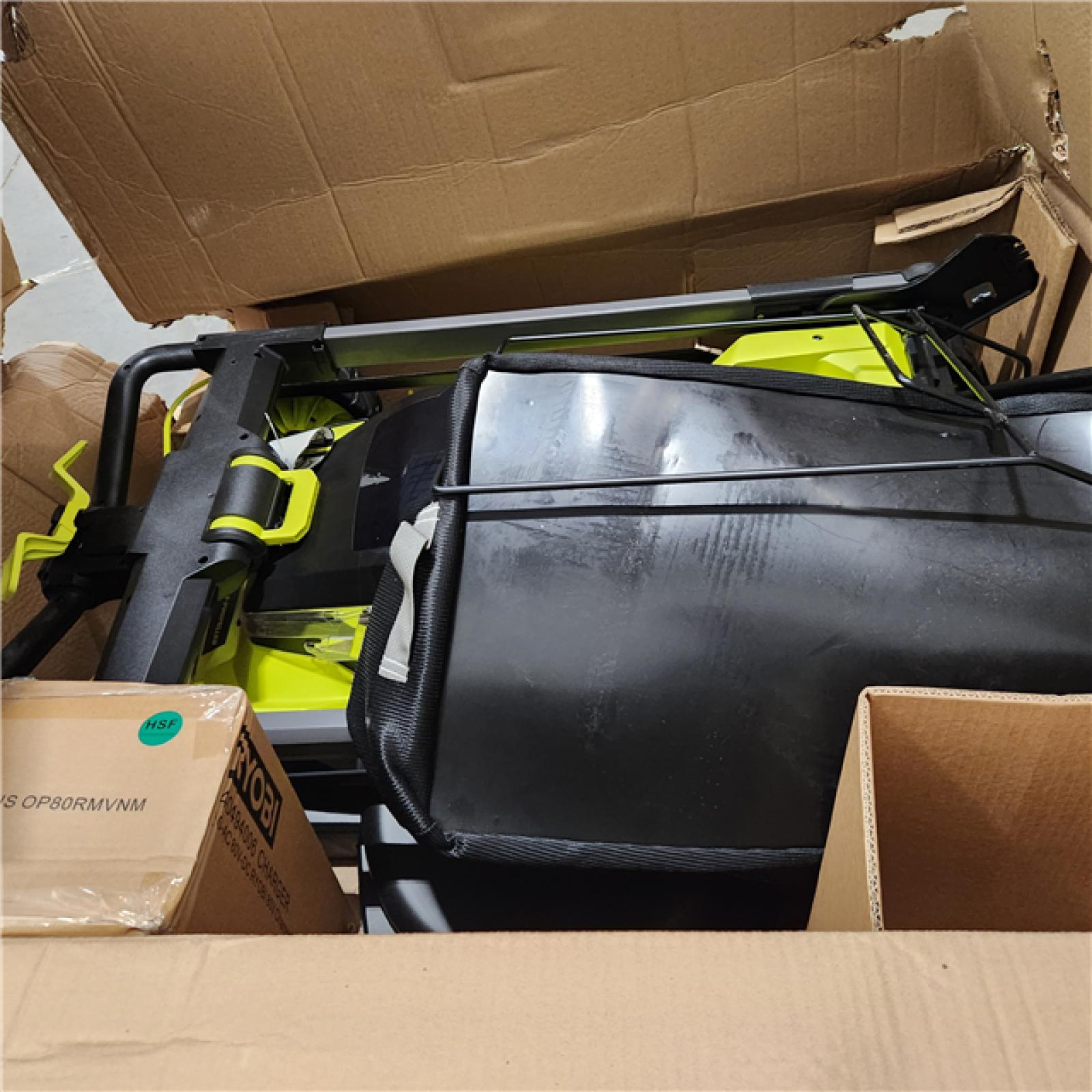 Dallas Location - As-Is RYOBI 80V HP Brushless Battery Cordless Electric 30 in.Lawn Mower with Battery and Charger