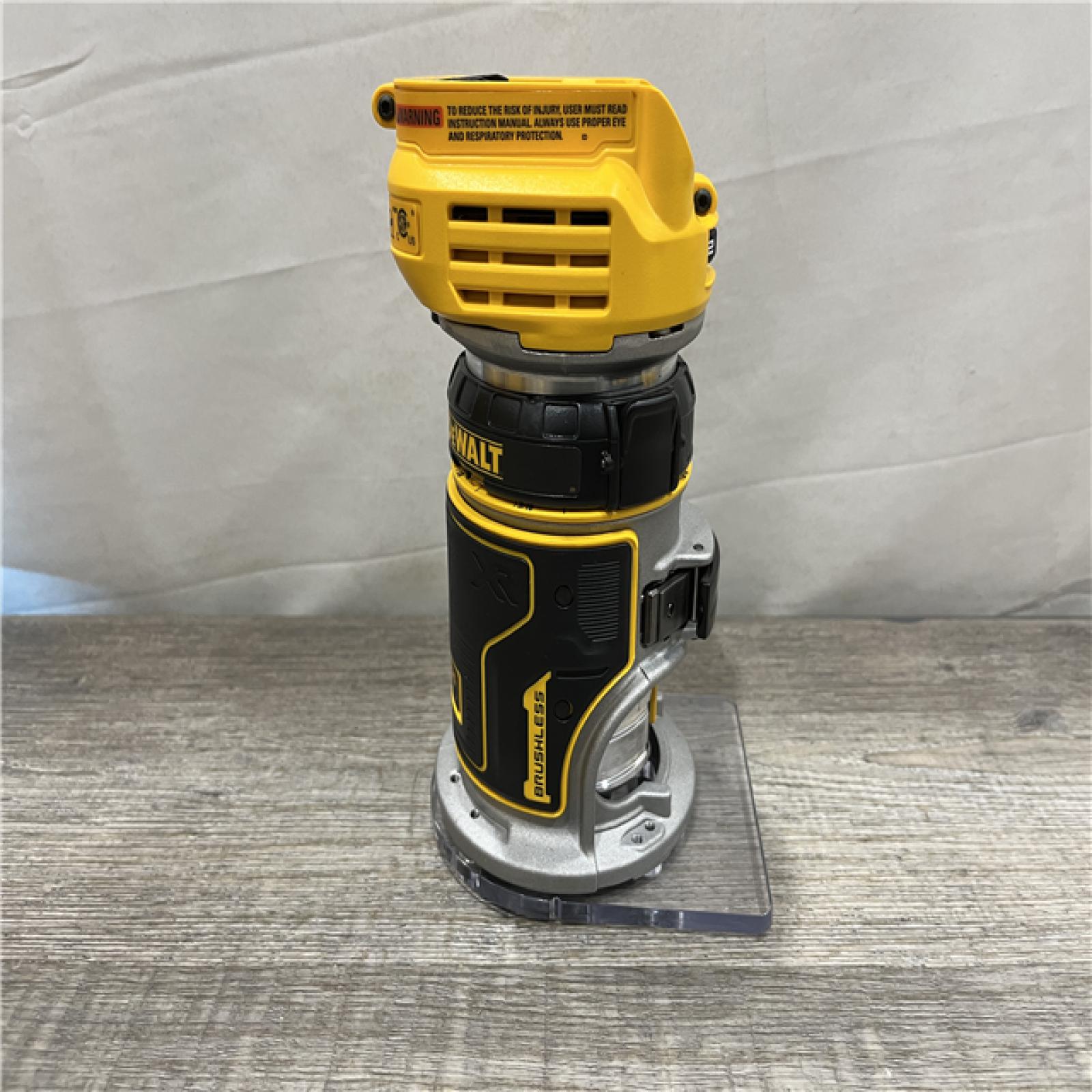 AS-IS DEWALT 20V MAX XR Cordless Brushless Fixed Base Compact Router (Tool Only)