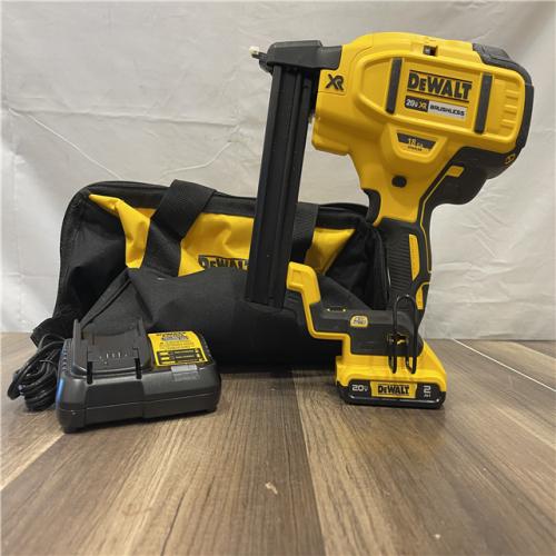 AS-IS DEWALT 20V MAX XR Lithium-Ion Cordless 18-Gauge Narrow Crown Stapler Kit