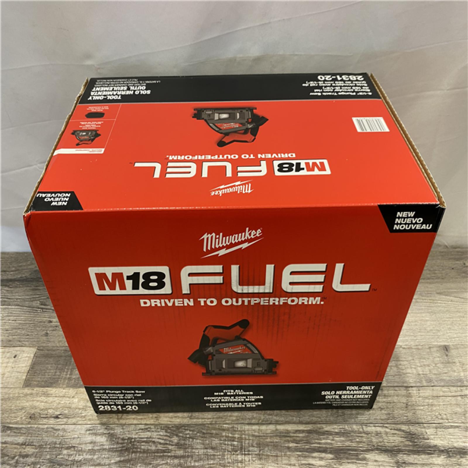 NEW - Milwaukee FUEL 18V Lithium-Ion Cordless Brushless 6-1/2 in. Plunge Cut Track Saw (Tool-Only)