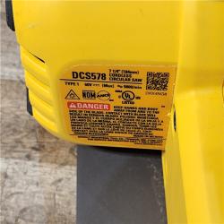 HOUSTON LOCATION - AS-IS DEWALT FLEXVOLT 60V MAX Cordless Brushless 7-1/4 in. Circular Saw with Brake (Tool Only)
