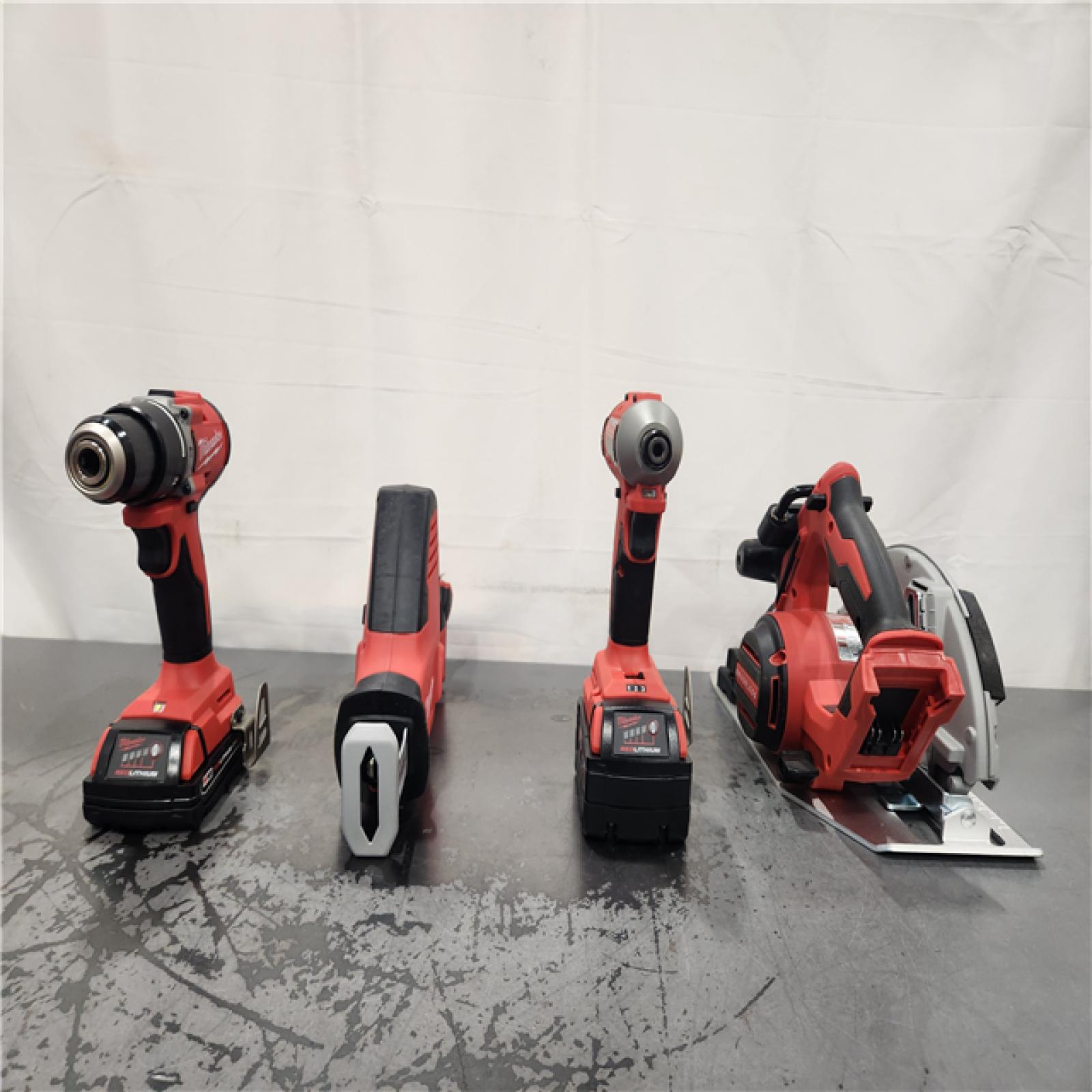 AS-IS- Milwaukee M18 Cordless Brushless 4 Tool Combo Kit