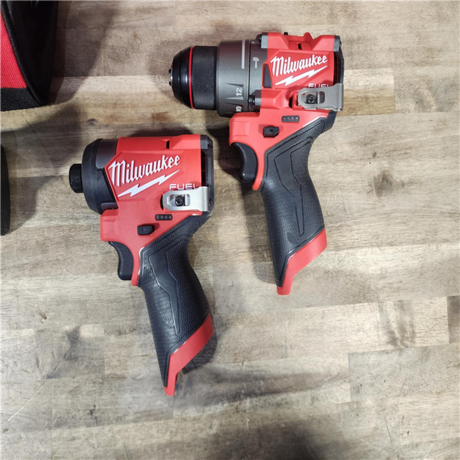 HOUSTON LOCATION - AS-IS (APPEARS LIKE NEW) Milwaukee 3497-22 12V Brushless Hammer Drill and Impact Driver Combo Kit