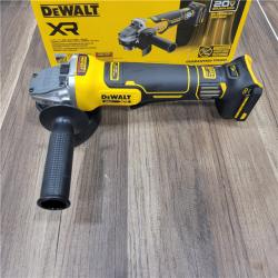 AS-IS DEWALT 20V XR Cordless 4-1/2. in. to 5 in. Variable Speed Angle Grinder (Tool Only)