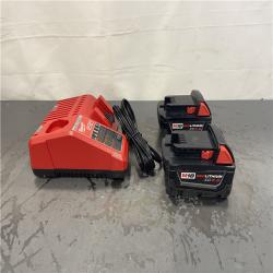 AS-IS- Milwaukee M18 18-Volt Lithium-Ion XC Starter Kit with Two 5.0Ah Batteries and Charger