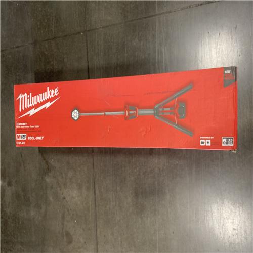 AS-IS - Milwaukee M18 18-Volt Lithium-Ion Cordless Rocket Dual Power Tower Light (Tool-Only)