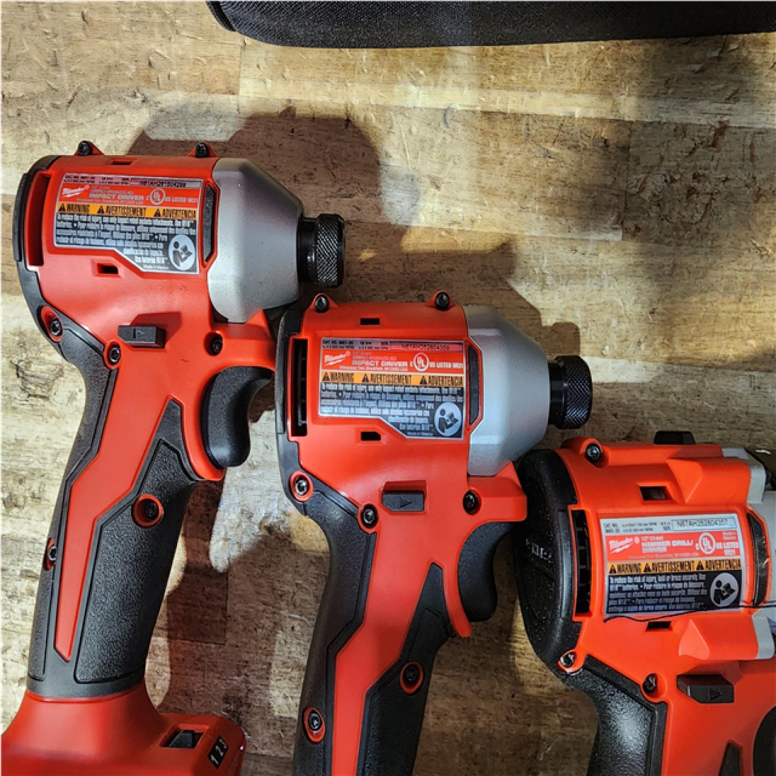 Houston Location AS-IS Milwaukee Drill Driver and Impact Driver QTY/2 and Battery with Charger