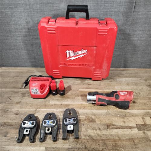 HOUSTON LOCATION - AS-IS M12 12-Volt Lithium-Ion Force Logic Cordless Press Tool Kit (3 Jaws Included) with Two 1.5 Ah Battery and Hard Case