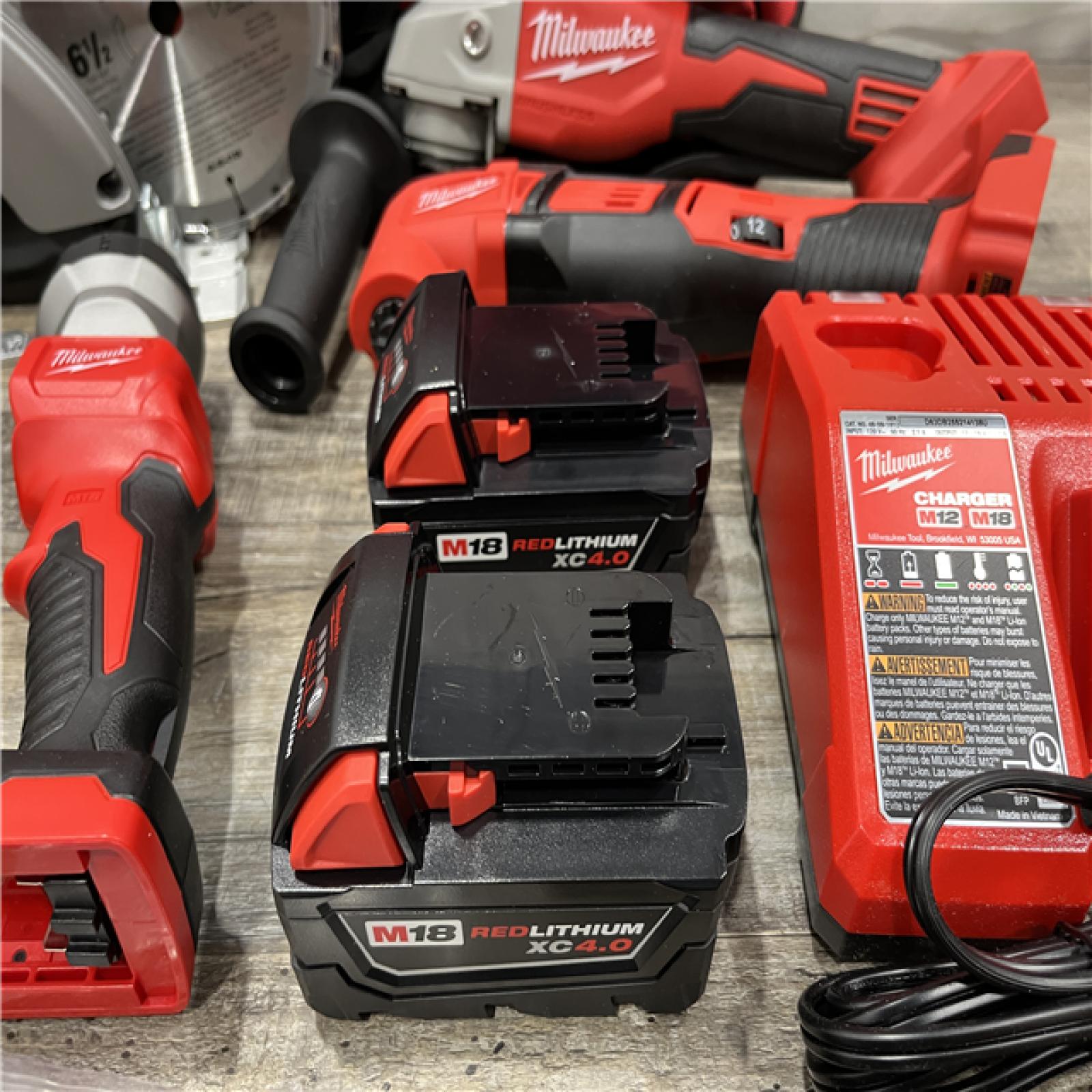 AS-IS Milwaukee 18-Volt Lithium-Ion Cordless (6-Tool) Combo Kit