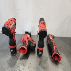 AS-IS- Milwaukee M12 12V Lithium-Ion Brushless Cordless Subcompact Drill and Impact Driver Kit
